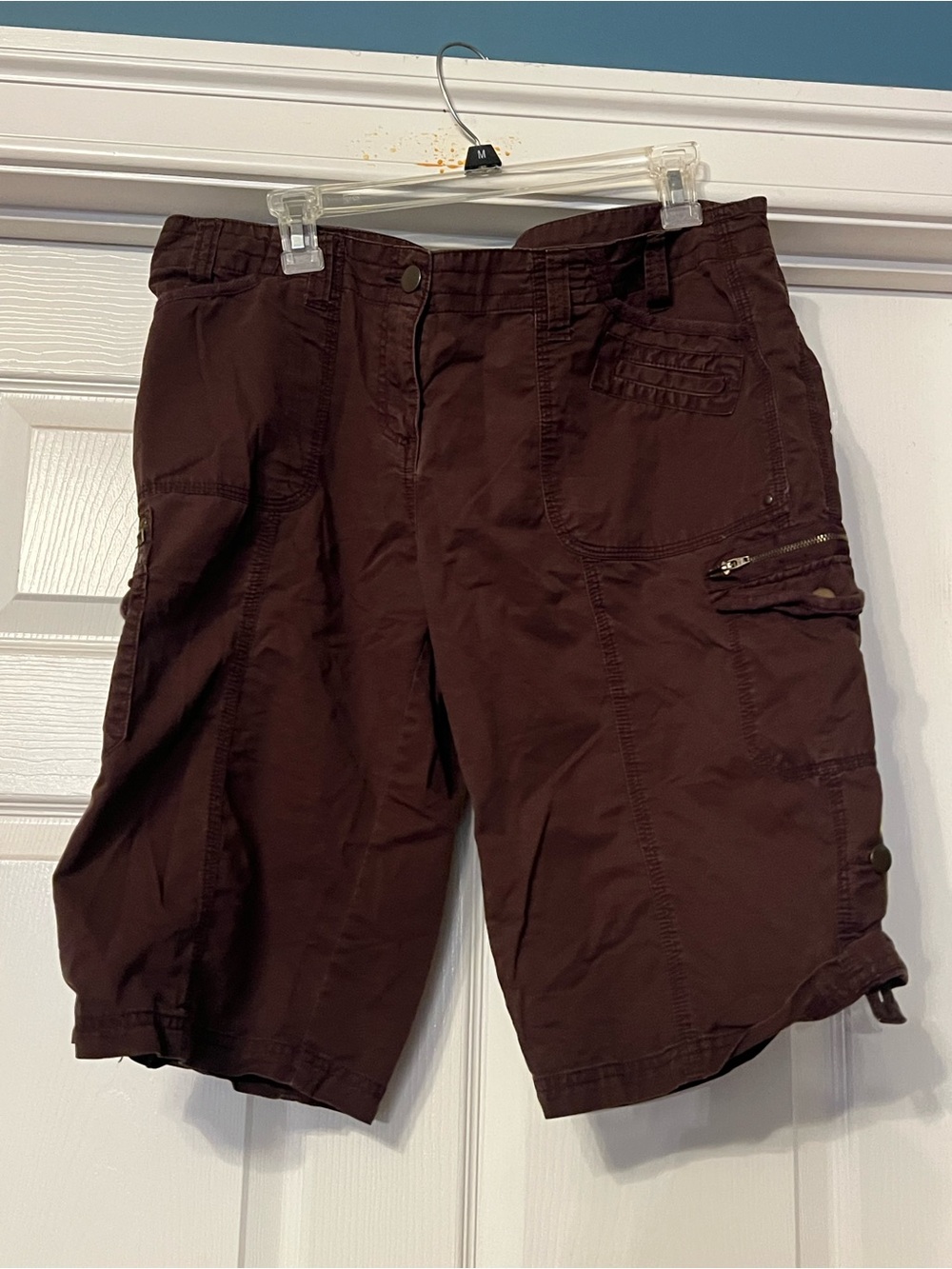 Women’s Casual Cargo Shorts — Deep Brown